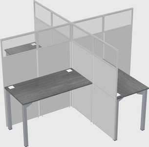 Quad office cubicles