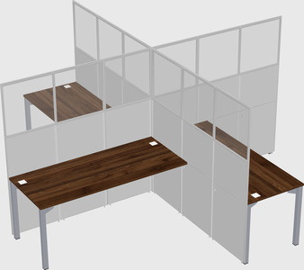 Quad office cubicles