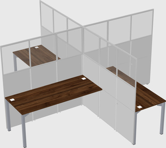 Quad office cubicles