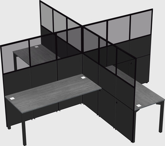 Quad office cubicles