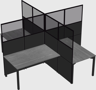 Quad office cubicles