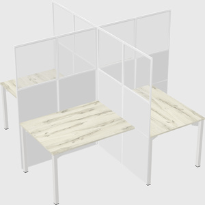 Quad office cubicles