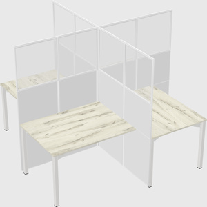 Quad office cubicles