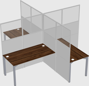 Quad office cubicles