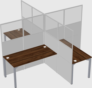 Quad office cubicles