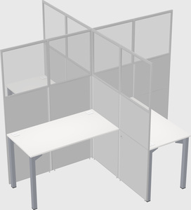 Quad office cubicles