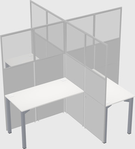 Quad office cubicles