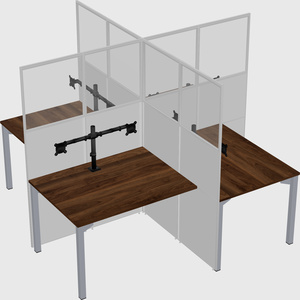Quad office cubicles