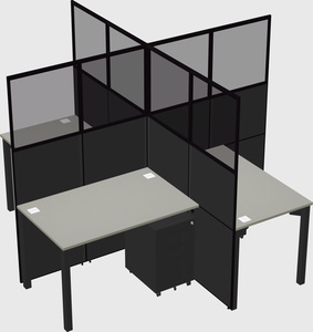 Quad office cubicles