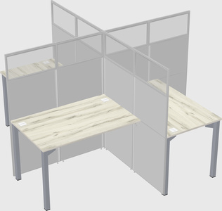 Quad office cubicles