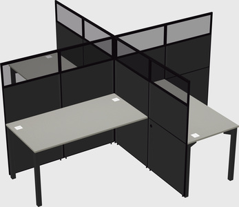 Quad office cubicles