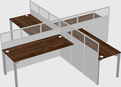 Quad office cubicles