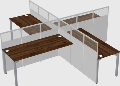 Quad office cubicles