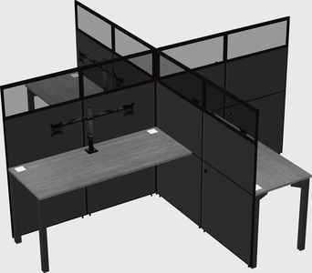 Quad office cubicles