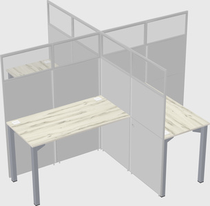 Quad office cubicles