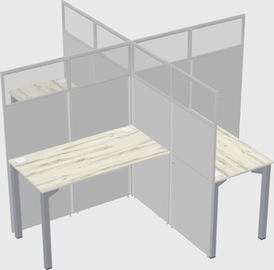 Quad office cubicles