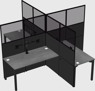 Quad office cubicles