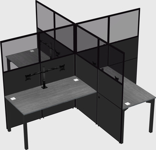 Quad office cubicles