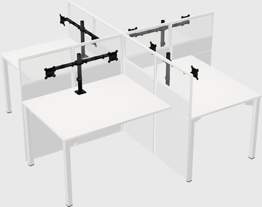 Quad office cubicles