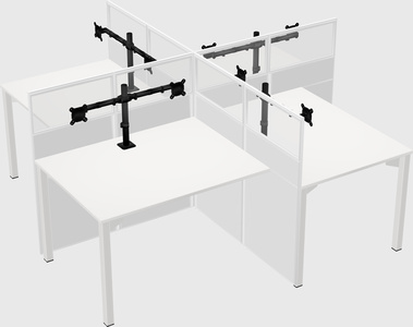 Quad office cubicles