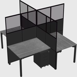 Quad office cubicles