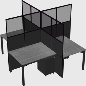 Quad office cubicles