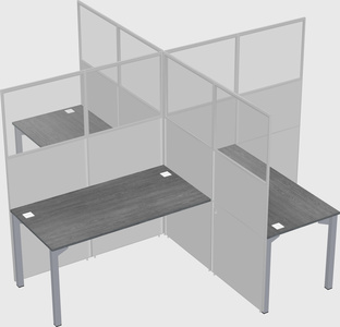 Quad office cubicles