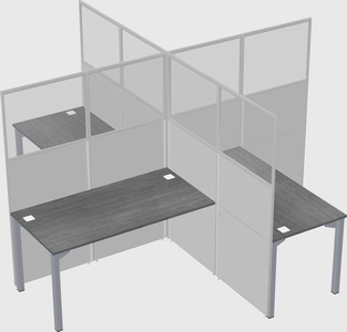 Quad office cubicles