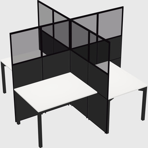 Quad office cubicles