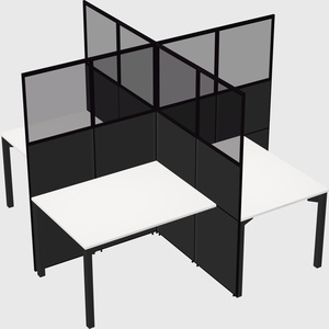 Quad office cubicles