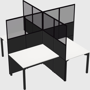 Quad office cubicles