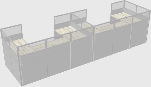 Cabine en u