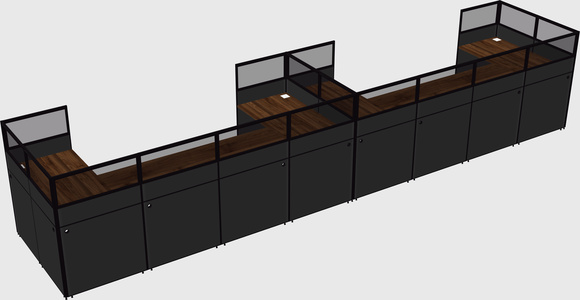 Cabine en u
