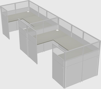 Cabine en u