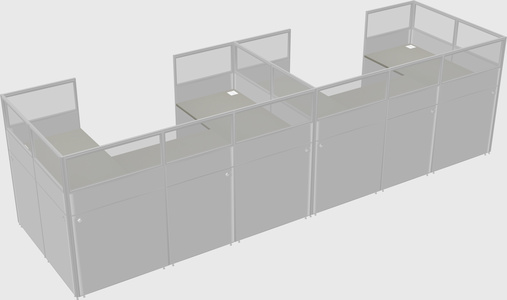 Cabine en u