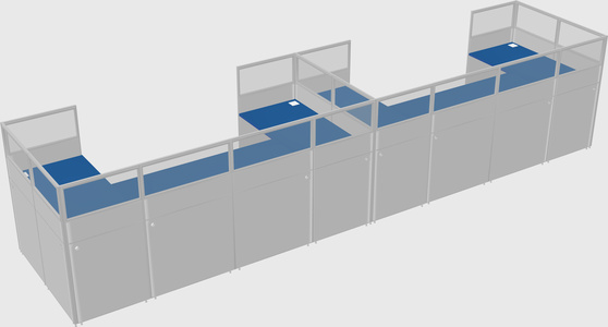 Cabine en u