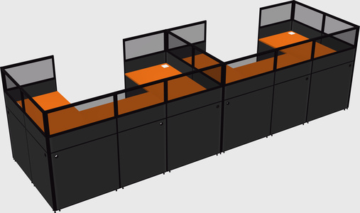 Cabine en u