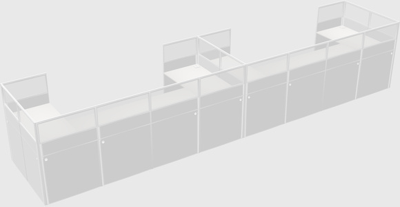 Cabine en u
