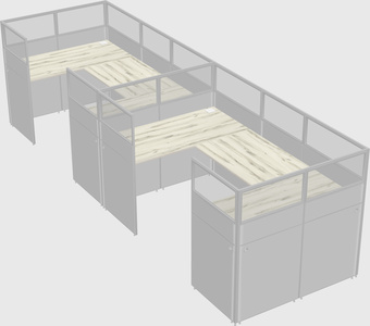 Cabine en u
