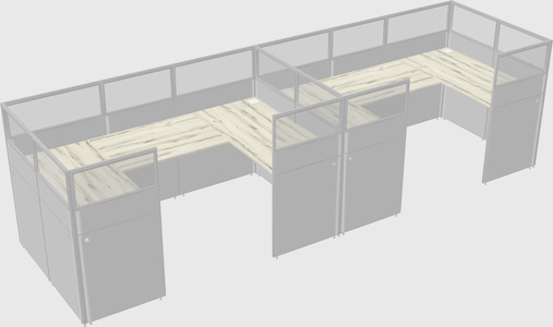 Cabine en u