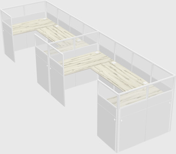 Cabine en u