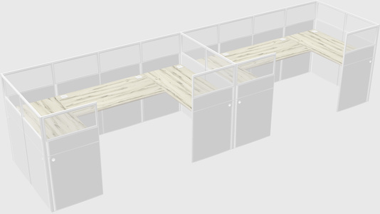 Cabine en u