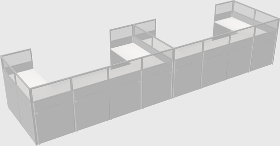 Cabine en u