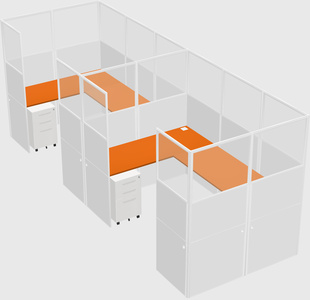 Cabine en u