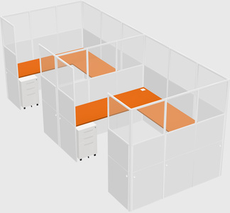 Cabine en u
