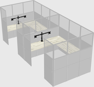 Cabine en u