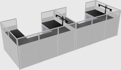 Cabine en u