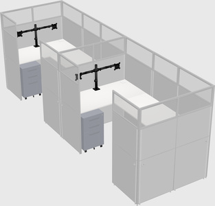 Cabine en u