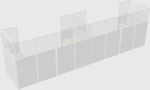 Cabine en u