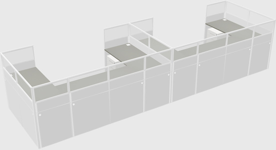 Cabine en u